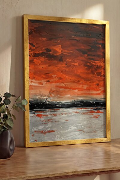 Postifull Pictură de perete, Tablou și poster cu ramă aurie de lux, Seria Rit...