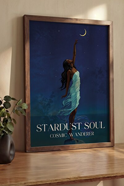 Postifull Pictură de perete, Tablou și poster cu ramă maro de lux, Seria Ritu...