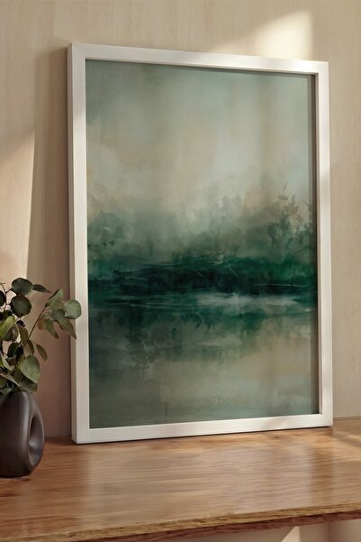 Postifull Pictură de perete, Tablou și poster cu ramă albă de lux, Seria Ritu...