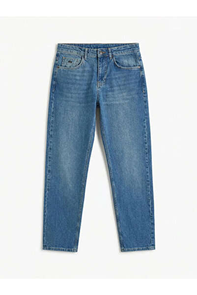 LC Waikiki Pantaloni de blugi pentru bărbați, model 710, verde, croială lejeră