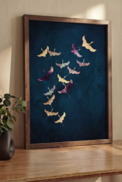 Postifull Pictură de perete, Tablou și poster cu ramă maro de lux, Seria Ritu...