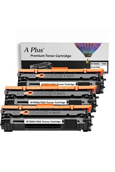APLUS Compatible 150A W1500A 3 Pieces Combo Toner Cartridge Black for HP Lase...