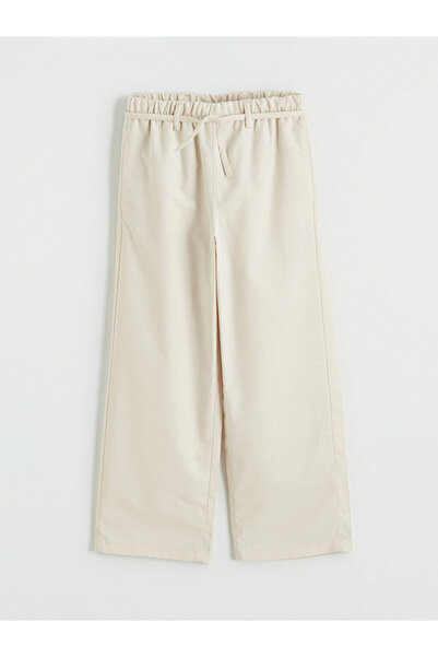 LC Waikiki Beige Loose Fit Girls' Pants