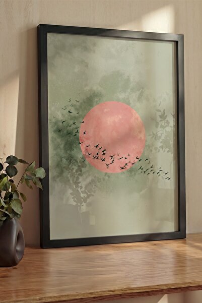 Postifull Pictură de perete, Tablou și poster cu ramă neagră de lux, Seria Ri...