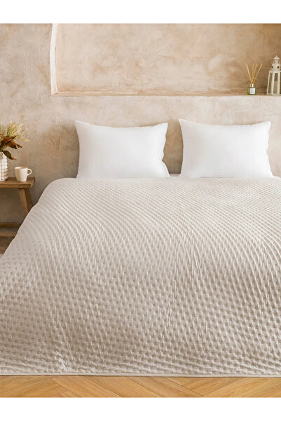 LC Waikiki Ecru Double Bedspread