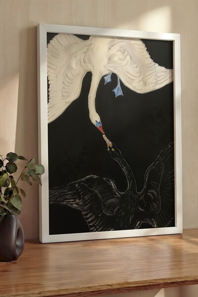 Postifull Πίνακας Τοίχου, Πίνακας και Αφίσα με Πολυτελές Λευκό Πλαίσιο, Σειρά...