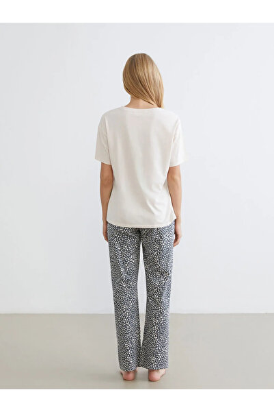 LC Waikiki Siva Sa leopard dezenom ženska pidžama set