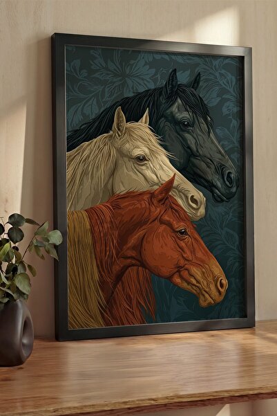 Postifull Pictură de perete, Tablou și poster cu ramă neagră de lux, Seria Ri...