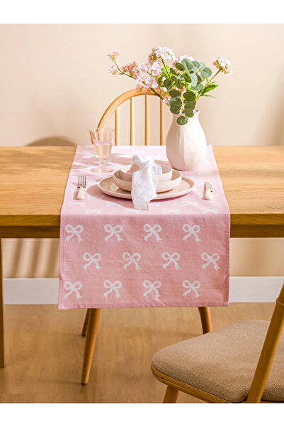 LC Waikiki Pink Bow Printed Runner 45X150 cm