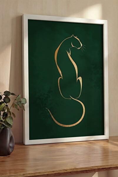 Postifull Pictură de perete, Tablou și poster cu ramă albă de lux, Seria Ritu...