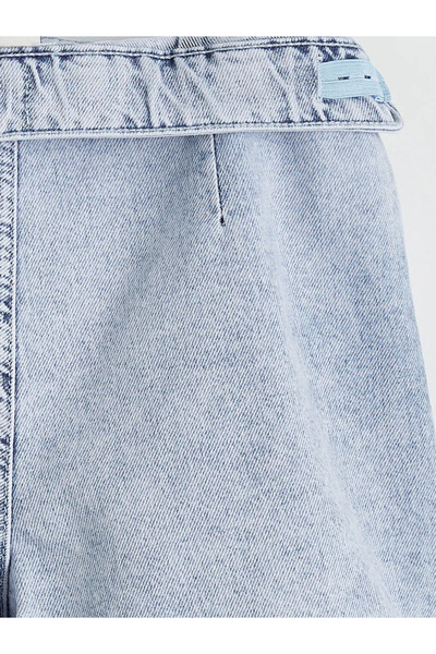 LC Waikiki Μπλε Πέτρινη Κοριτσίστικη Τζιν Σορτς Φούστα