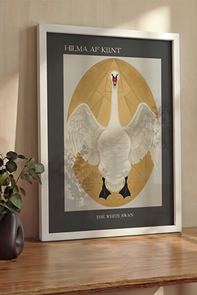 Postifull Pictură de perete, Tablou și poster cu ramă albă de lux, Seria Ritu...