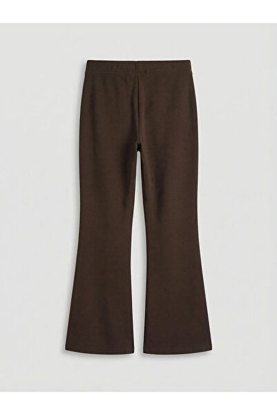 LC Waikiki Brown Spanish Flared Girls' Leggings