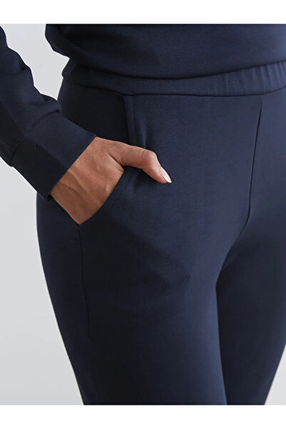 LC Waikiki Navy Blue Elastic Waist Soft Touch Women's Sweatpants