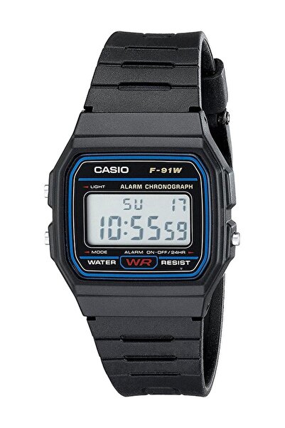 Casio Men's Water Resistant Digital Watch F-91W-1DG Black