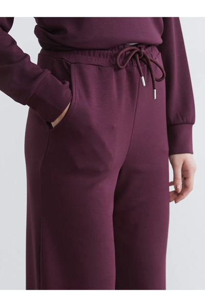 LC Waikiki Plum Elastic Waist Soft Touch Women's Sweatpants