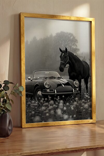 Postifull Pictură de perete, Tablou și poster cu ramă aurie de lux, Seria Rit...