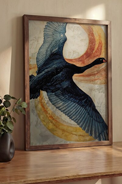 Postifull Pictură de perete, Tablou și poster cu ramă maro de lux, Seria Ritu...