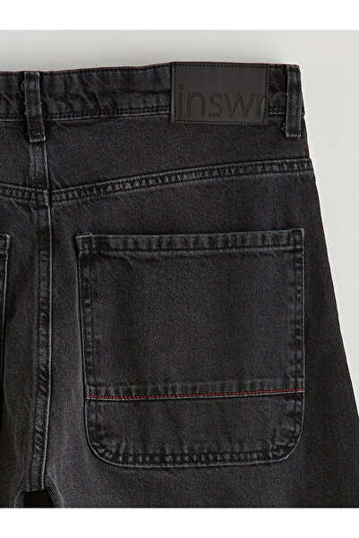LC Waikiki Black Super Baggy Men's Jean Trousers