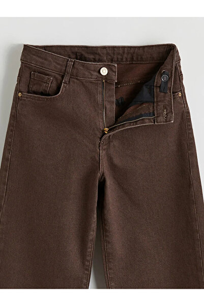 LC Waikiki Brown wide leg jeans for girls