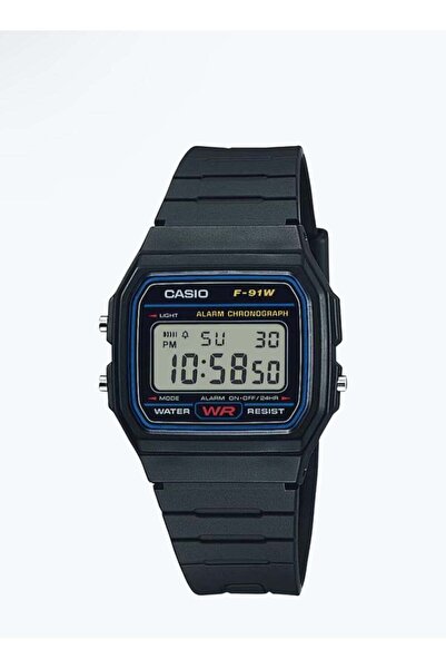 Casio F91W-1 Classic Unisex Digital Watch with LCD Display and Chronograph Alarm