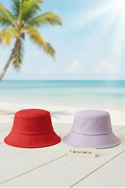 Ritagarcia Advantage Pack of 2 Unisex Cotton Bucket Fisherman Hat Set