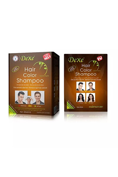 Dexe Koyu Kahve Rengi Şampuan 10'lu Paket