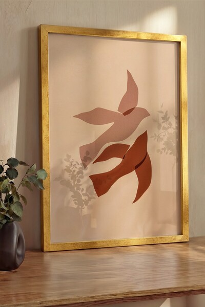 Postifull Pictură de perete, Tablou și poster cu ramă aurie de lux, Seria Rit...