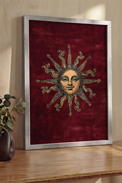 Postifull Pictură de perete, Tablou și poster cu ramă argintie de lux, Seria ...