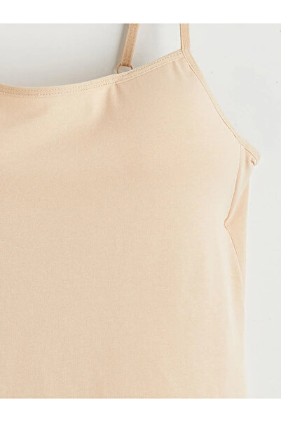 LC Waikiki Pink U-Neck Strap Women's Covered Tank Top