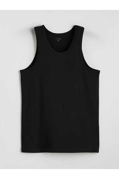 LC Waikiki Gray U-Neck Men's Undershirt 3-Piece Set