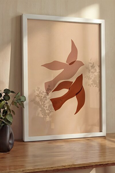 Postifull Zidna slika, luksuzna slika i poster u beloj ramovani, serija ritua...