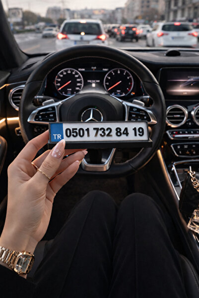 3D FABRİKAM Kişiye Özel Araç İçi Plaka Telefon Numaratörü