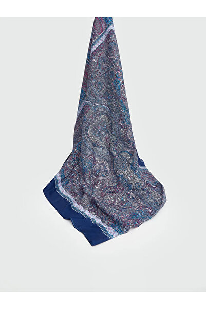 LC Waikiki Blue Patterned Women's Shawl