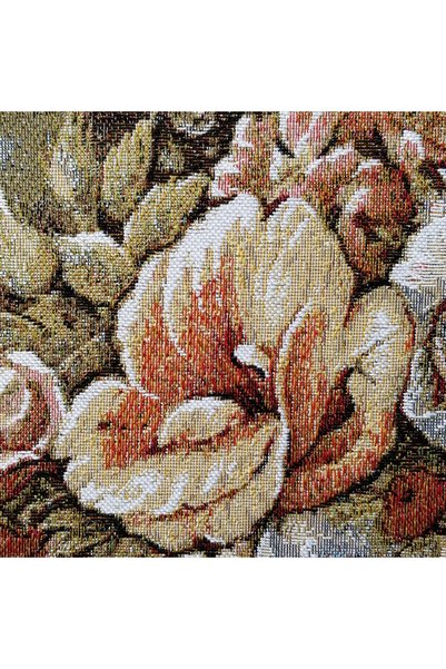 GoblenAL M20 Floral Vintage Woven Fabric - Throw Pillow, Bag, Sofa Upholstery, Table, Decor Projects - 75X55 cm