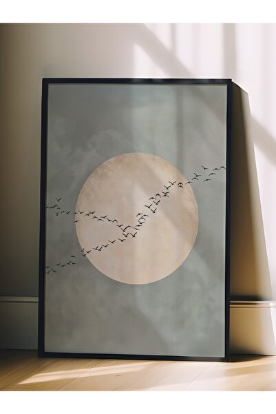 Postifull Duvar Tablosu, Siyah Çerçeveli Tablo ve Poster, Ritüel Serisi, Kuş ...