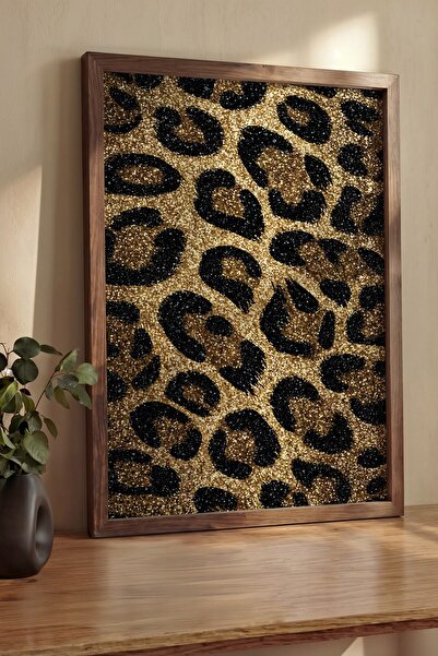 Postifull Wall Art, Luxury Brown Framed Painting and Poster, Ritual Series, L...