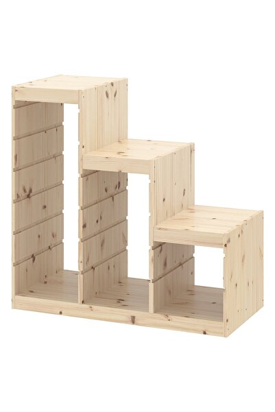 Generic إطار TROFAST، مصنوع من خشب الصنوبر المصبوغ باللون الأبيض الفاتح، 94 ×...