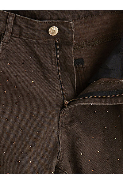 LC Waikiki Wideleg Taşlı Kız Çocuk Jean Pantolon