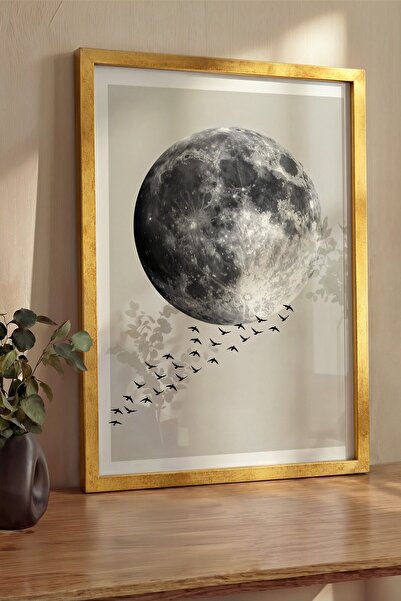 Postifull Zidna slika, luksuzna slika i poster sa zlatnim okvirom, serija rit...