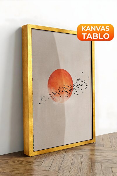 Postifull Zidna slika, luksuzna slika na platnu sa zlatnim okvirom, serija ri...