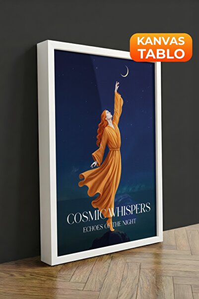 Postifull Zidna slika, luksuzna slika na platnu u beloj ramovani, serija ritu...