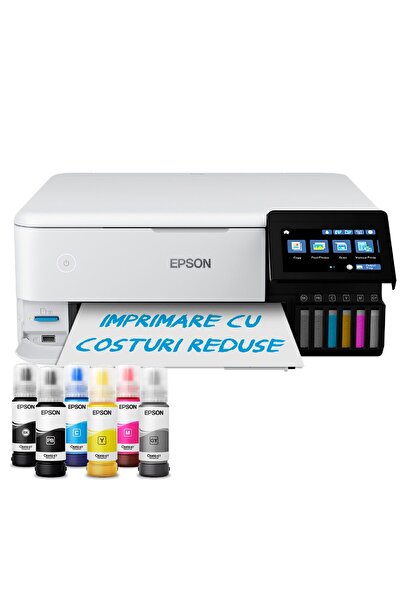 EPSON Multifuncțională L 8160, InkJet Color, 16 ppm, A4, Duplex, Rețea, Wirel...