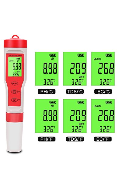 ithalalem PH Metre ph tds ec sıcaklık ölçüm cihazı digital test cihazı