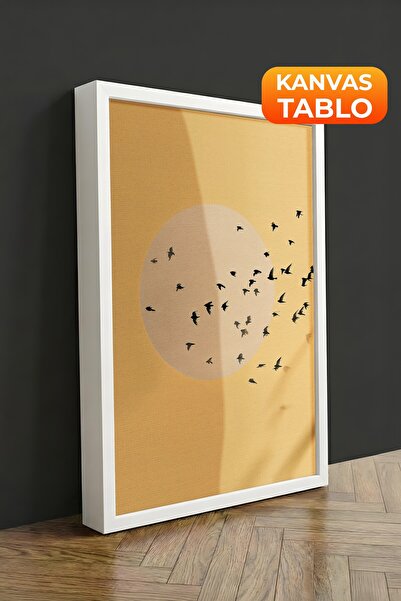 Postifull Zidna slika, luksuzna slika na platnu u beloj ramovini, serija ritu...