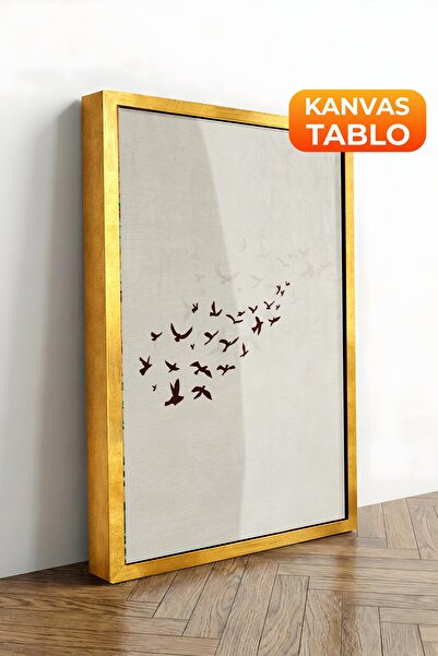 Postifull Zidna slika, luksuzna slika na platnu sa zlatnim okvirom, serija ri...