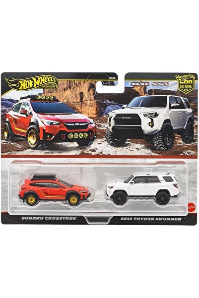 HOT WHEELS 2'li Premium Araba Subaru Crosstek & 2018 Toyota 4Runner JBK98
