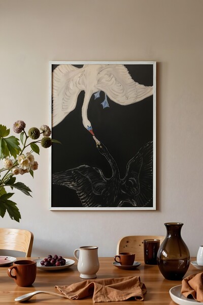 Postifull Zidna slika, slika i poster u belom okviru, serija rituala, slika p...