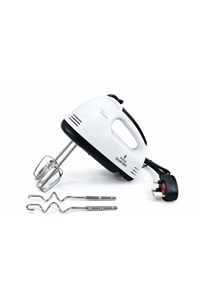 Silver Crest Electric Hand Mixer with Multiple Speeds – Whisks and Dough Hook...