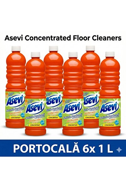 ASEVI Orange Floor Cleaner 1L X6